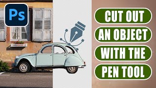 Cut out an object in Photoshop using the pen tool [upl. by Ennovi]