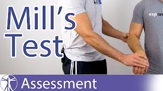 Mills Test  Lateral Epicondylitis or Tennis Elbow [upl. by Jobe]