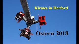 Kirmes in Herford  auf der Freiheit  Ostern 2018 4K [upl. by Garrot]