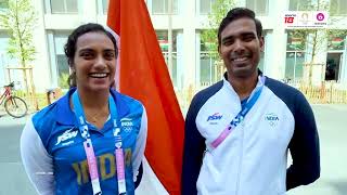 Team Indias Flag Bearers  Sharath Kamal amp PV Sindhu  Paris 2024  JioCinema amp Sports18 [upl. by Hicks133]