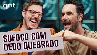 Rodrigo Santoro relata malentendido por conta de um dedo quebrado  Que História é essa Pochat [upl. by Fairleigh]