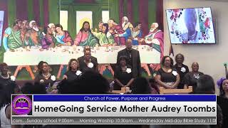 Home Going Celebration for Mother Audrey Toombs [upl. by Saqaw]