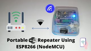 Portable WiFi Repeater using NodeMCU  ESP8266 WiFi NAT Router [upl. by Avek]