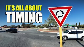 Mastering Busy Roundabouts in Australia GOOD FLOW [upl. by Antipas]