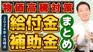 【4月度 物価高騰 給付金・補助金まとめ】最大500万円等 都道府県別 個人事業主・小規模向け 電気・燃料・LPガス補助 農業・運送事業者等  厚労省支援策〈24年4月時点〉 [upl. by Iniffit658]