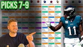 The Best 2024 Fantasy Football Draft Strategy Picks 7 8 amp 9 [upl. by Aiuoqes]