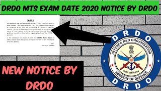 DRDO MTS EXAM DATE 2020  DRDO MTS EXAM DATE amp ADMIT CARD 2020  DRDO MTS EXAM DATES ANNOUNCED [upl. by Marvel]