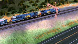 TrainzWatching Q604 Winston and Lakeland Trainz Simulator 12 [upl. by Michigan]