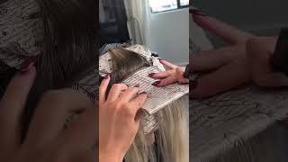 Balayage tutorial balayagehaircolor balayage balayagetutorials balayagebeige blonde [upl. by Smoot]