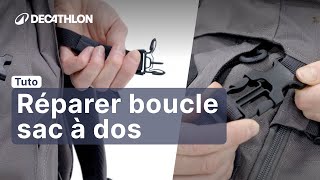 TUTO  Comment réparer la boucle de son sac à dos  🎒  Decathlon [upl. by Yelrah]