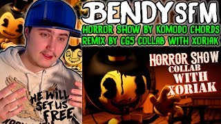 BATIM SFM Horror Show by Komodo Chords Remix by CG5  Collab with Xoriak  Reaction [upl. by Siuqram]