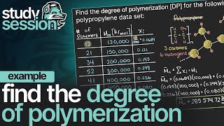 Degree of Polymerization Example  Polymer Engineering [upl. by Manoff624]