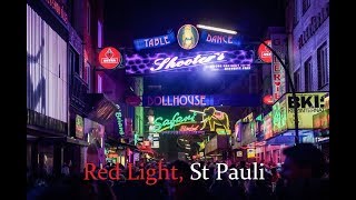 Hamburg walking tour around St Pauli  Red Light Dist [upl. by Reyotal]