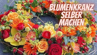 Blumenkranz selber machen  DIY Floristik Anleitung vom Blumenmann [upl. by Aenat]