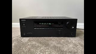 How to Factory Reset Onkyo TXSR393 52 HDMI 4K Ultra HD Bluetooth Home Theater Surround Receiver [upl. by Enaid]