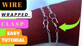 wire wrapped S clasp tutorial DIY  Debi loves designing 💞 [upl. by Anaidni]