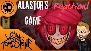 The Living Tombstone  Alastors Game Hazbin Hotel Song Reaction [upl. by Sarita]