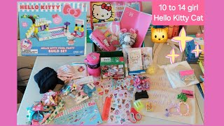 Operation Christmas Child  Hello Kitty Cat 10 to 14 girl unboxing [upl. by Smada]