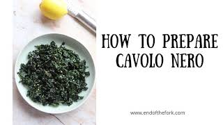 Cavolo Nero With Garlic amp Lemon Step by step instructions [upl. by Stevens]