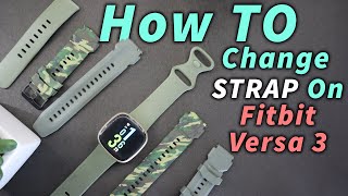 How To PutTake Fitbit Versa 3 Strap On amp Off 🧐 [upl. by Ward]