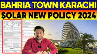 Bahria Town Karachi New Solar Policy 2024 [upl. by Fontana]