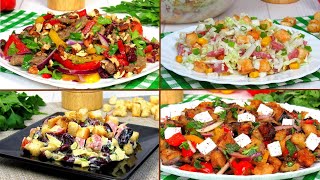 4 простых и ОЧЕНЬ вкусных салата на Новый Год 2024 Салаты БЕЗ МАЙОНЕЗА и салаты ЗА 15 МИНУТ [upl. by Strickland]