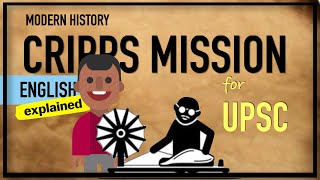 Cripps Mission 1942  Modern History for UPSC [upl. by Rob951]