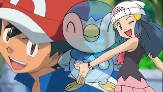 Pokémon the series XY Ash makes a reference to Dawns Piplup ENGLISH [upl. by Otrebireh]