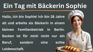 Dein Deutsch verbessern  Ein Tag mit Bäckerin Sophie  Sprachkenntnisse stärken  Ep9 [upl. by Aititil195]