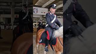 fiera Cavalli Verona 2023 Carabinieri a cavallo [upl. by Enirahtak599]