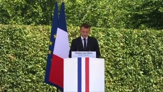 Macron au 73e anniversaire du massacre dOradoursurGlane [upl. by Donatelli]