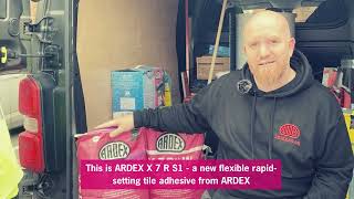 Introducing ARDEX X 7 R S1 rapidsetting flexible tile adhesive  with EX7RA performance [upl. by Hanzelin]