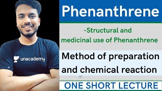 structure and medicinal use of phenanthrene  method of Preparation And reaction of phenanthrene [upl. by Eissac395]