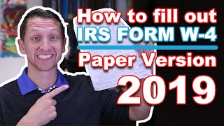 IRS Form W4 Paper Version [upl. by Inanaup]