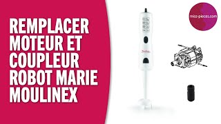 Comment remplacer le moteur et le coupleur du mixeur robot Marie de Moulinex [upl. by Eimyaj]