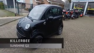 Killerbee Sunshine Q2 microcar bromauto 45kmu Review met rijtest [upl. by Caprice]