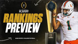 College Football Playoff Rankings PREVIEW Oregon LIKELY to claim No 1 how HIGH will Miami be [upl. by Puto118]