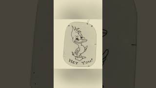 1950’s Painless Nell acetate stencil  “Hey You” Duck tattoo  San Diego Ca [upl. by Maher]