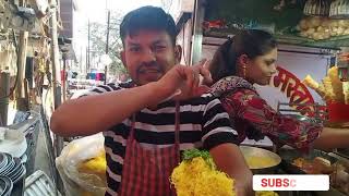 Nagpur Most Entertaining Chaat Wala  Bahubali Katori Chaat  Nagpur Street Food [upl. by Ariana642]