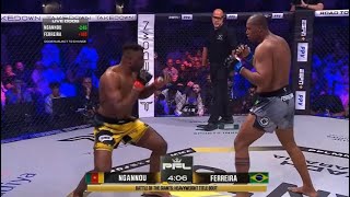 Francis Ngannou vs Renan Ferreira  KO HIGHLIGHTS  Extended   PFL Battle of the Giants [upl. by Enrika]