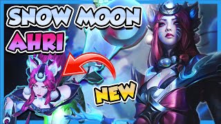 A NEW MOON RISES WITH AHRIS FIRST SKIN SINCE ASU  Snow Moon Ahri Gameplay  Impressions amp Review [upl. by Faline]