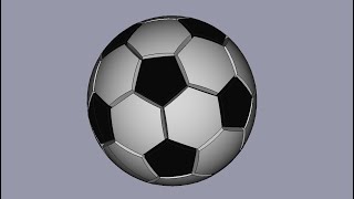 Pelota de futbol modelado con FreeCad 021 [upl. by Una]