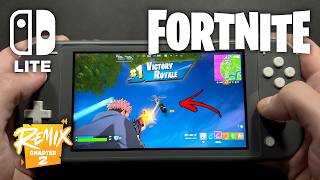 Fortnite on Nintendo Switch Lite 714 [upl. by Nary997]