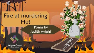 UQ Fire at murdering Hut by Judith Wright Australian Poetry explained in Tamil [upl. by Ynohtnaleahcim]