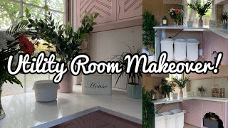 Utility Room Makeover  Utility Room Tour  Utility Room  Laundry Room Makeover  Kates Homely Home [upl. by Wilie667]