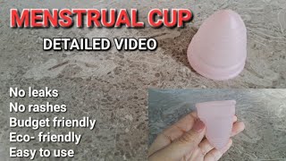 How to use menstrual cup  Detailed instructional video to use menstrual cup My personal experience [upl. by Trudy240]