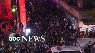 More than 150 killed in Seoul crowd crush [upl. by Mccallum297]