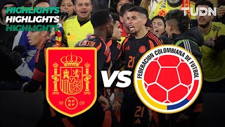 HIGHLIGHTS  España vs Colombia  Amistoso Internacional  TUDN [upl. by Anirres199]