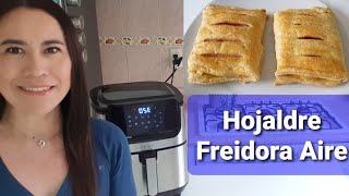 Hojaldre relleno de jamón y queso Freidora de Aire [upl. by Legnaros]