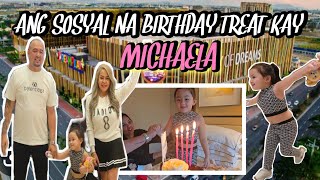 SOSYAL NA SURPRISE BIRTHDAY TREAT KAY MICHAELA DREAM PLAY AT STAYCATION SA CITY OF DREAMS KABOG [upl. by Babby]